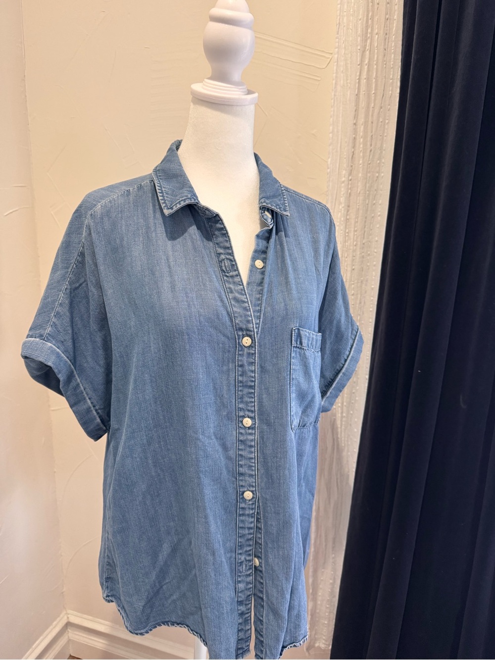 Quince Denim Button-Up Shirt